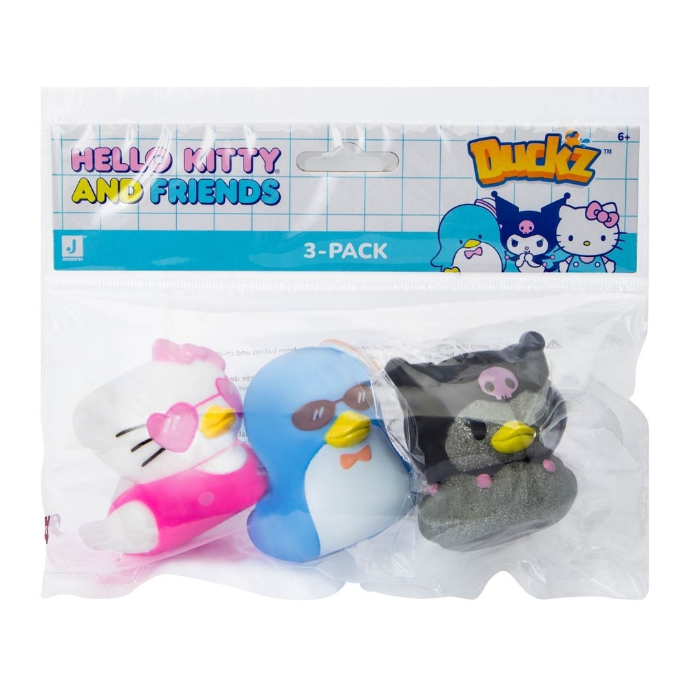New in Package 3-Pack Hello Kitty & Friends Duck'z Sanrio Rubb…